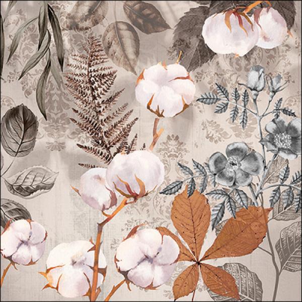Cotton Tissue Serviette 33x33cm, 20 Stk.